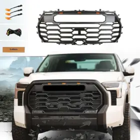W2165p205415 Crlhc Front Grille For 2022-2024 Tundra Trd Pro Grill With Led Lights And Toyota Lette