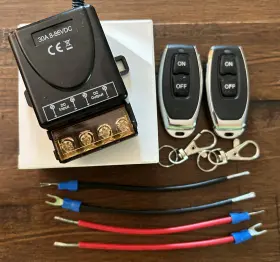 46744 Cross Coast Automation Wireless Remote Switch 12v Dc 12v/24v/48v/72v/30a Relay Rf Ce Rated