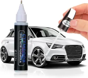 Cttmeoob 445043742778 White Touch Up Paint For Cars Two-in-one Car Scratch Repair Pen Quick &