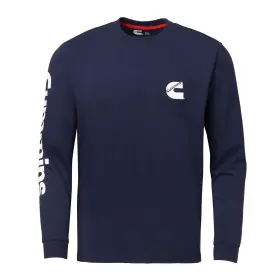 Cmn35337 Cummins Long-sleeve T-shirt Wordmark Crew Neck Shirt