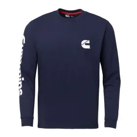 Cmn35328 Cummins Cmn35339 Long-sleeve T-shirt Wordmark Crew Neck Shirt Blue Xl