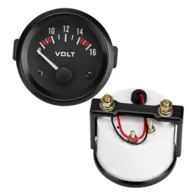 Cunyuerexyri6aumw Cunyuer 12v Car Voltmeter 2 52mm 8-16v Universal Voltage Meter Gauge Led Light Dial