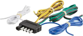 58541 Curt 612314001545 Trailer-side 5-pin Flat Wiring Harness With 48-inch Wires