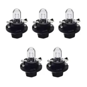 Cuymoap Capmpn9 Car Db501 Dashboard Light Bulbs T5 High Brightness Halogen 5 Pcs White #db501