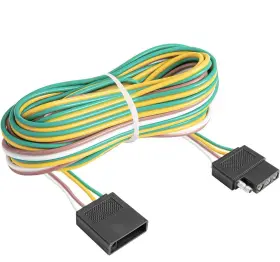 102083c Czc Auto 4 Pin Trailer Light Wire Harness Extension 18 Gauge 4-way Flat Wiring 25 Ft