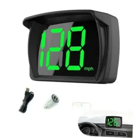 Daccsy4512-1pc Dacirty Car Hud Heads Up Display Gps Navigation Mph Digital Speedometer Usb Plug And