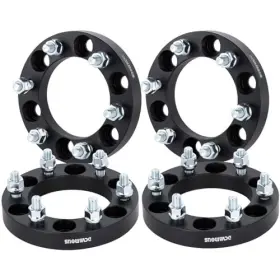 11006-25b4 Dcvauto 4pc Black 6x5.5 6x139.7 Wheel Spacers 1 Inch With 14x1.5 Inch-4pcs-black