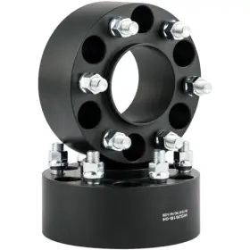 Ws262b-02 Dcvauto 2pc Black 6x5.5 Hubcentric Wheel Spacers 2.5 Inch With 14x1.5 Inch-2 Pcs
