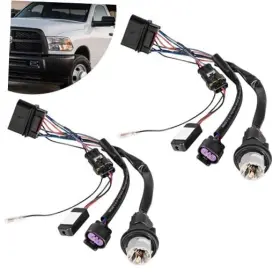 D-810003 Deargooday 810003 Headlight Conversion Wiring Adapter Harness Assembly Kit For Ram 1500