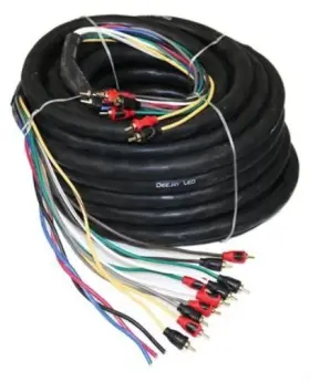 Tbhmed52copper Deejay Led Deejayled 52ft 10 Rca 3 Power Copper 100