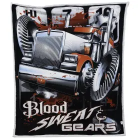 Dl02bsg Diesel Life License Blood Sweat And Gears Sherpa Throw 60x70