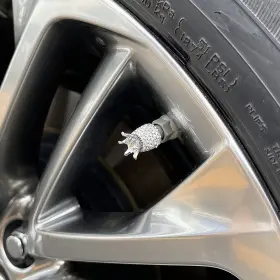 Rs-014 Direct Valve Stem Caps 4 Pack Handmade Crown Bling Crystal Rhinestone Car Wheel #2