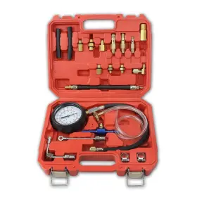 Tu-114 Dkwoeshg Universal Fuel Pressure Gauge Kit - 0-140psi Diagnostic Tester For Gasoline