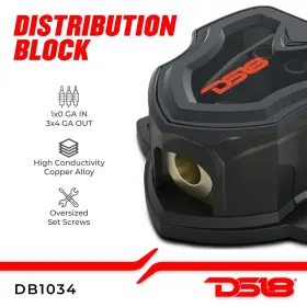 3x4-ga Ds18 Db1034 Distribution Block 1x0-ga In Out For Car Amplifiers #3