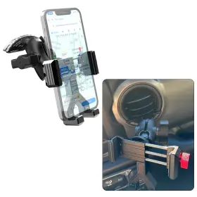 Easeord 755478814689 Upgraded Phone Mount For 2018-2023 Jeep Wrangler Jl And Gladiator Jt