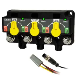 9831-2535 Egis Mobile Electric Triple Xd - Nmea 2000 Relay/acr/relay With Knobs 12 Position Dt 9831-253