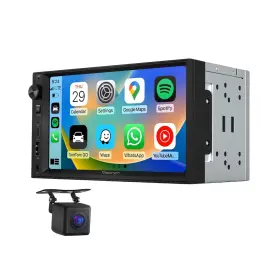 X3uk Eonon 7ftft Double Din Car Stereo Wireless Carplay And Android... Fast Ship