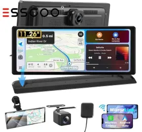 H26-gps Essgoo W/gps Wireless Carplay Android Auto Recorder Car Stereo Radio Fm Bluetooth 11.3 Inch