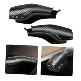 Tsl-3y-5-001 Femibon Steering Lever Cover For Tesla Model 3 Y 2017 Glossy Carbon Fiber Pattern