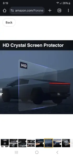 X004 Foronetry Cybertruck Screen Protector Nib