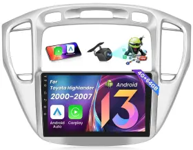 Fortdows 750880901538 4g 64gb Car Radio Stereo For Toyota Highlander 2001-2007 Wireless Carplay An