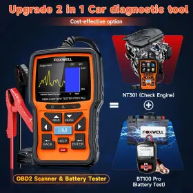 Obd2 Foxwell 445044522522 2 In1 Scanner Battery Tester Diagnostic Tool Check Engine Car #2
