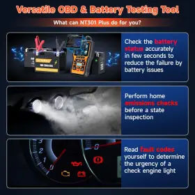Obd2 Foxwell 445044522522 2 In1 Scanner Battery Tester Diagnostic Tool Check Engine Car #3