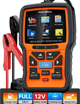 Obd2 Foxwell 445044522522 2 In1 Scanner Battery Tester Diagnostic Tool Check Engine Car