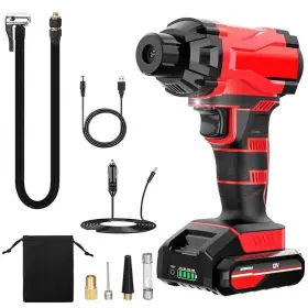 Fff-gpct4042 Fresh Fab Finds 150 Psi Cordless Car Tire Pump 6000mah Rechargea