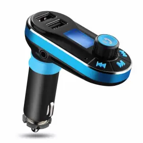Fff-gpct788 Fresh Fab Finds Wireless Fm Transmitter Dual Usb Remote Mp3 Aux Black