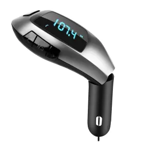 Fff-gpct791 Fresh Fab Finds Fm Transmitter Usb Charger Mp3 Tf U Disk Reader Black