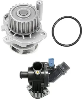 Garage-pro 194967810151 Engine Water Pump Kit With Gasket Pulley Thermostat Hous
