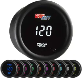 Gs-tcd12 Gauges 10 Color Digital 300f Transmission Temperature Gauge Kit - Includes 1/8-27 Npt E
