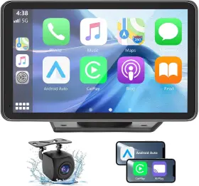 Fc009 Gegaibe Wireless Car Stereo With Apple Carplay/android Auto Portable Touch Screen Ca