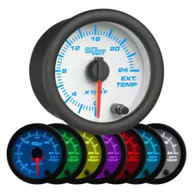 Gs-w708-sm Glowshift White 7 Color 2400f Pyrometer Exhaust Gas Temp Gauge Kit - Includes