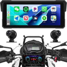 Gohhdl-b0f1mvzl8s Gohhdl Carplay Screen For Motorcycle Wireless Carplay&android Auto 8.1 Ip