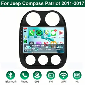 Gojoho 5los Carplay Android 15.0 Car Stereo Radio Gps For Jeep Compass Patriot 2011-2017