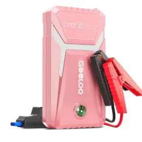 Ge1500 Gooloo Factory Sealed New In Box Pink Car Jump Starter 12v Portable Battery Power Bank