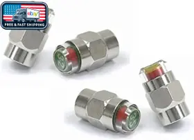 60020010005 Gozens Tire Pressure Monitor Valve Caps 4 Pack 26-80psi Tpms No Battery Needed