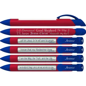 36034 Greeting Pen Names Of Jesus Scripture Pens Verses With Rotating Me