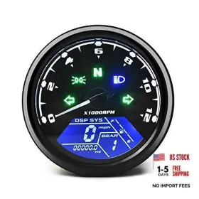 0011 Guangzhou Tianhong Trade Ltd. 791328661522 Digital Gauge Motorcycle Speedometer/tachometer/odometer Mph Km/h