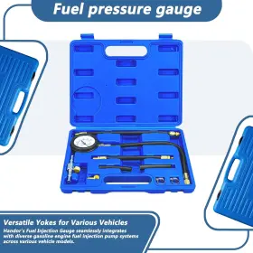 Handor 749782218196 Fuel Pressure Gauge Test Kit Car Gasoline Gas Oil #3