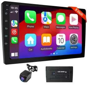 Haudio 2gb Rom 9 Inch Wireless Double Din Car Stereo Apple Carplay Radio Screen For Audio Re