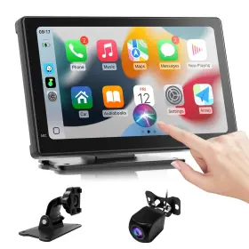 Haudio 840778101710 7 Inch Portable Carplay Screen For Car Stereo Wireless And Android