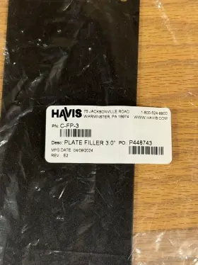 C-fp-3 Havis 840056702066 3 Inch Filler Plate #2