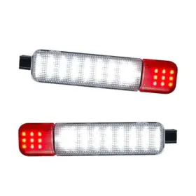 20225093 Heiher Led Interior Door Courtesy Light Compatible With 1999-2006 2pcs Red And White