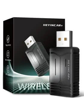 Heyincar 705146890330 H-air 2-in-1 Wireless Carplay And Android Auto Adapter 5.8ghz Usb Dongle