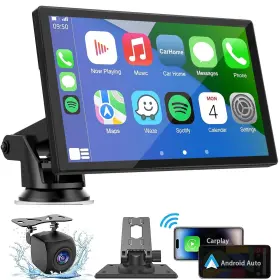 Cp02 Hieha Wireless Carplay Screen For Car 7 Inch Hd Portable Touchscreen Stereo