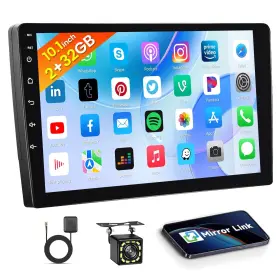 A2741 Hikity 10.1 Inch Double Din Android 13 Car Stereo Touch Screen Radio With Gp