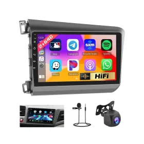 Hm-8227l Hikity 2g 64g Android 13 Car Radio For Honda Civic 2012-2015 With Wireless Carplay